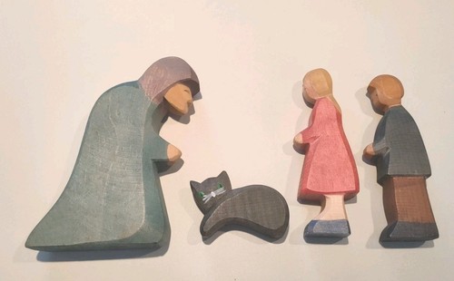 Ostheimer hexe mit katze samt - katze,