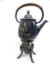 Christofle Frankreich Samowar Stövchen versilbert um 1900 Palace Hotel