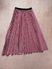 Zara Gestreifter Rock Rosa Rot