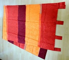 Gardinen mit Schlaufen - 2 Schals - 140 breit - 235 cm lang - Rottöne