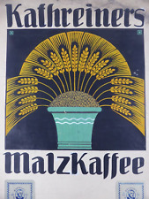 Kathreiners Malzkaffee Plakat Werbeentwurf handgemalt Mischtechnik (63)