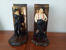 Buchstützen :Dick und Doof , Stan Laurel + Oliver Hardy 
