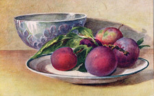 STILLLEBEN - PLATTE MIT PFLAUMEN