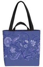 Blumendekor Blumen Muster Blau