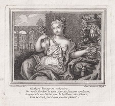 young lady junge Dame gravure