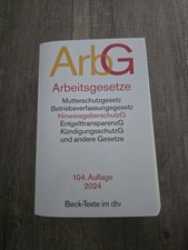 Arbeitsgesetze 104.Auflage 2024 Beck-Texte