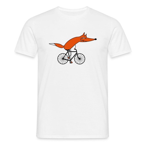 Schlauer fahrradfahrer fuchs - fahrradfahrer,