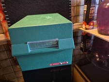 Schwan Stabilo Karteikasten grün 70er Vintage Requisite