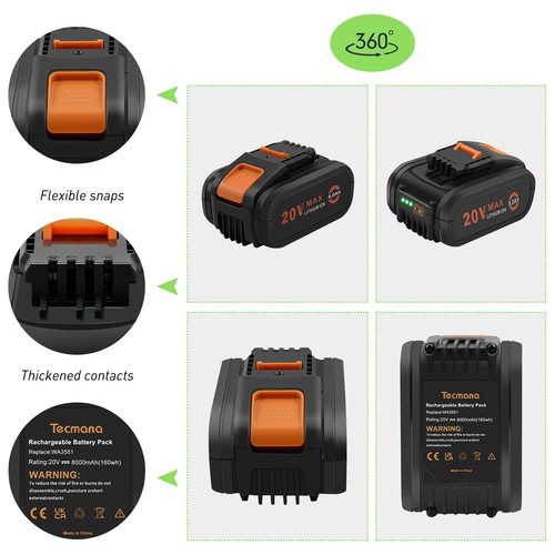 Für worx 20v wa3551 - 20v, wa3551.1