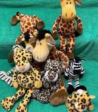 nici kuscheltier : Schlenkerbeine Giraffe Leopard Zebra Wild Friends Gepard