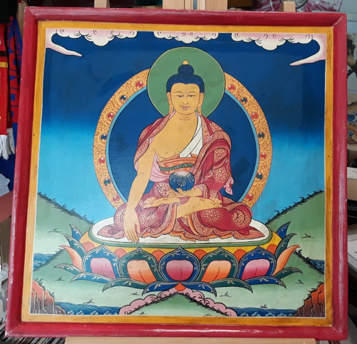 Buddha bild handgemalt - buddha,