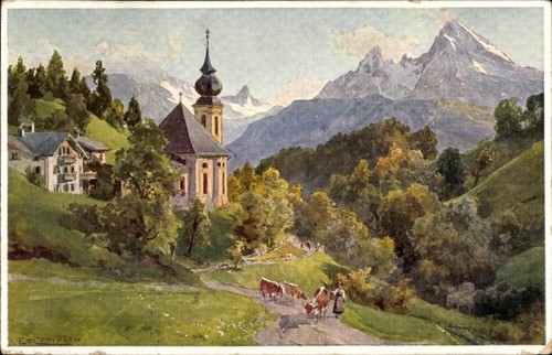 Künstler compton edward - künstler, ak