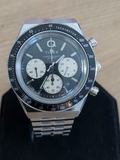 Timex Q Reissue 38mm Chronograph Quarz + zwei Armbänder