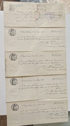 Wechsel 1885 frankreich - 5, •