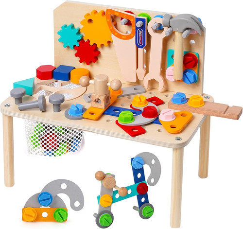 Kinderwerkbank aus holz - kinderwerkbank,