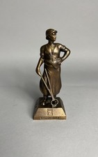 Kleine Bronze Figur Schmied Hüttenwerke Zollern Arbeiter Vintage