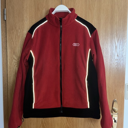 Audi fleesjacke rot schwarz - audi,