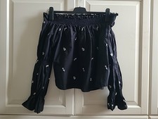 Zara ,Bluse, Tunika, Schwarz  Carmen,Gr. L, Neu