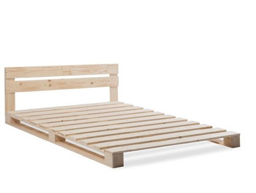 Palettenbett mit kopfteil - mit,