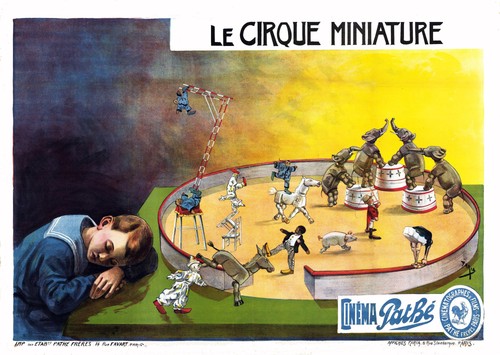 Vintage zirkus traum - vintage, wandkunst