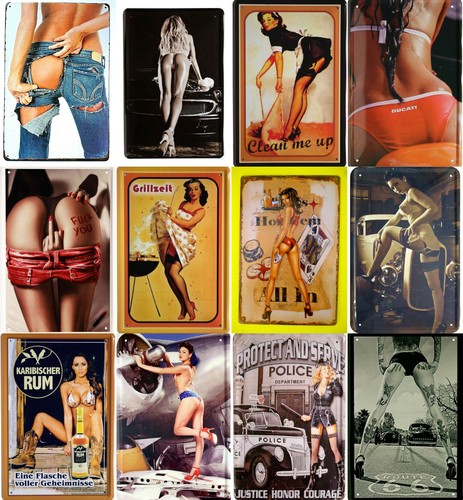 Blechschild 20x30 sexy pin - 20x30, up