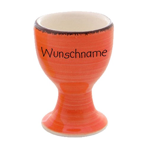 Eierbecher keramik bunt orange - keramik,