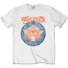 Aerosmith Official Aero Force One Band weißes T-Shirt