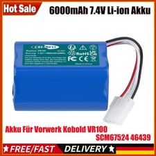 7.4V 6000mAh Li-ion Akku Kompatibel mit Saugroboter Vorwerk Kobold VR100 46439