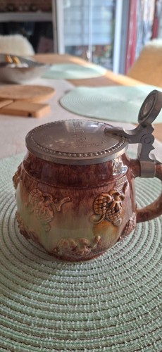 Seidles krug mit zinndeckel - seidles,
