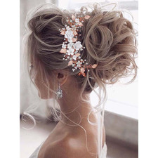 Blume Hochzeit Haar Rebe Blatt
