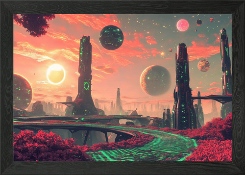 Futuristisches stadtbild - futuristisches,