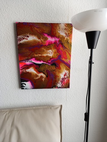 Abstraktes acrylbild 40x50 - abstraktes,