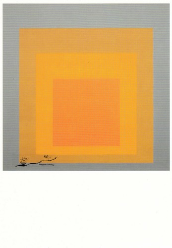Postkarte josef albers - postkarte:,