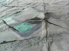 29.1 Dekostoff Patchwork Deko Kleid Jacke Stoff grau gem.  2 Stück 120 x 130 cm