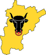 Auto Aufkleber Schweiz Kanton " URI " Sticker 11 cm konturgeschnitten