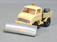 Wiking Unimog 411 Kommunal mit Schneepflug beige Räumschild gatt l1964-65 TOP