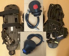 Dräger PSS90 Pressluftatmer Atemschutzgerät Lungenautomat Trageplatte