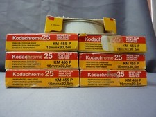 7 Kodak Kodachrome 25 Film 16 mm x 30,5 m KM 455 P Daylight,Tageslicht, Farbfilm