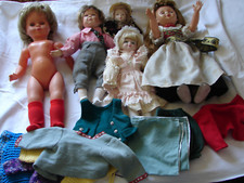 Konvolut 4 x VINTAGE PUPPEN  (ZAPF) PORZELLAN ALTE IN  TRACHT BÜSTE KLEIDER