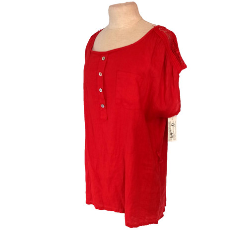 Damen bluse rot - bluse, 💙