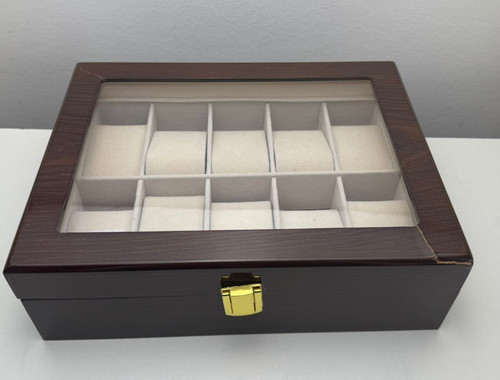 Aoutecen uhrenbox holz - holz, 10