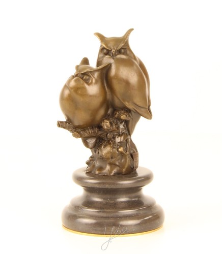 Bronze eulen skulptur uhu - bronze,