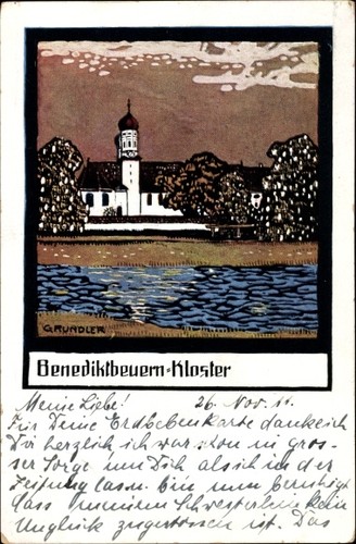 Künstler grundler - künstler, ak