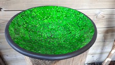 36cm grün glas Mosaik Obst