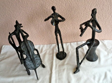 3 Musiker Figuren schwarzes