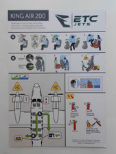 SAFETY CARD ETC JETS KING AIR 200