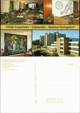 Heringsdorf Usedom Café "Sanddorn", Foyer mit Kachelwand, Außenansicht 1986