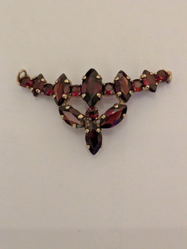 Granat collier anhänger - granat-collier, ,