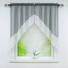 2 STÜCK Scheibengardinen