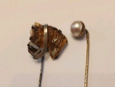 2 alte KRAWATTENNADELN , PERLE